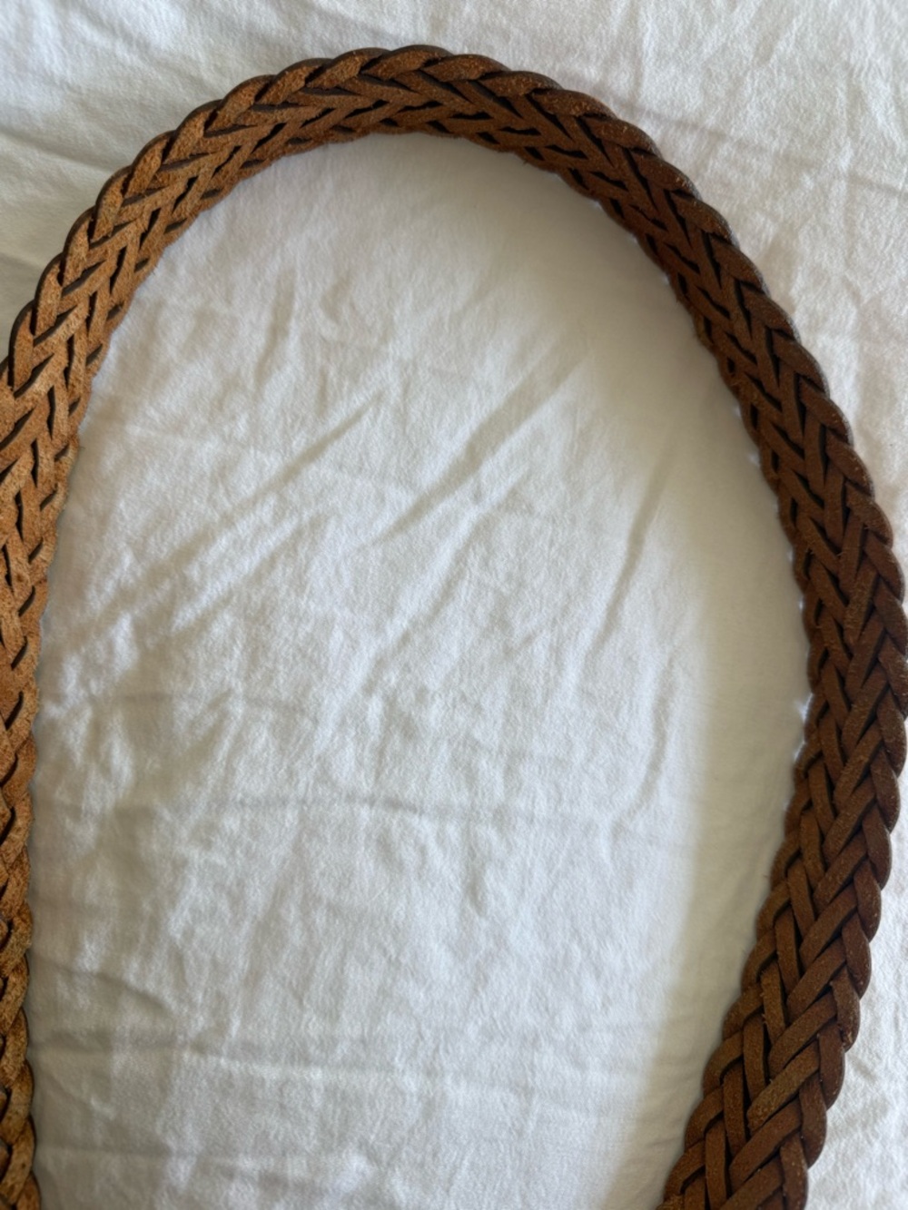 Christian Dior Vintage Braided Leather Belt - Tan and Brown - Picture 5 of 14